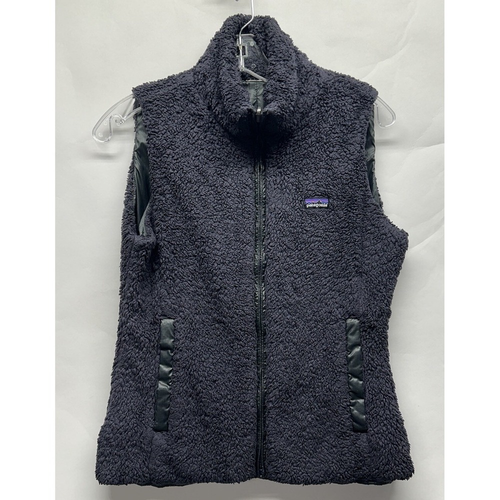 Patagonia Womens Size S Purple Los Gatos Fleece Full Zip Reversible Vest (J10)